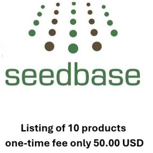 Adding 10 of your Products on SEEDBASE (one time fee)