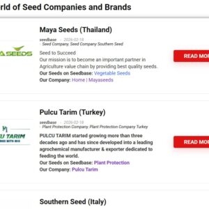 Get listet as a Seed Producer on SEEDBASE (12 Months)